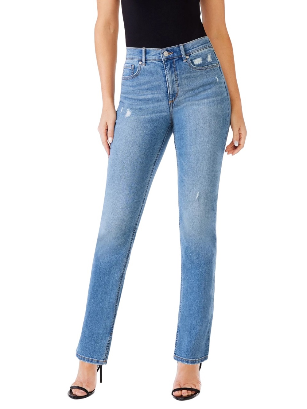 sofia by sofia vergara Light Blue Eden Super-Hi Rise 90s Straight-Leg Jeans